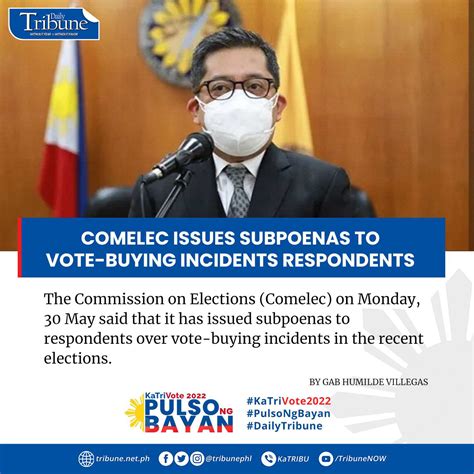 Daily Tribune On Twitter Comelec Commissioner George Garcia Said That