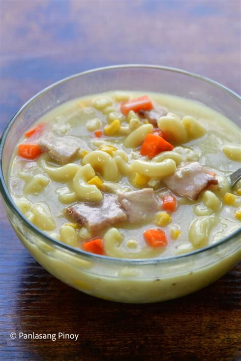 Creamy Macaroni Soup Ala Jollibee Panlasang Pinoy