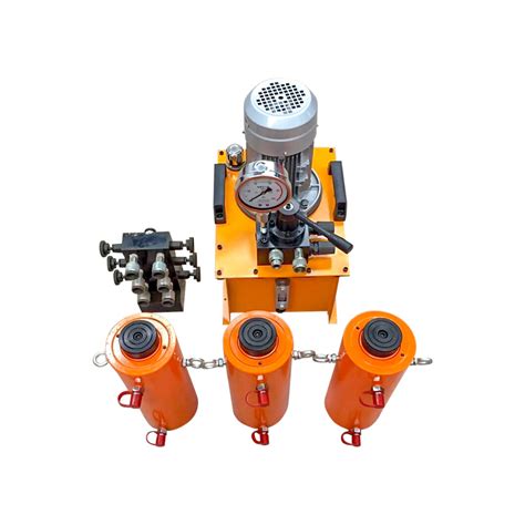 Ton Double Acting Hydraulic Jack Cylinder With Pump Ton