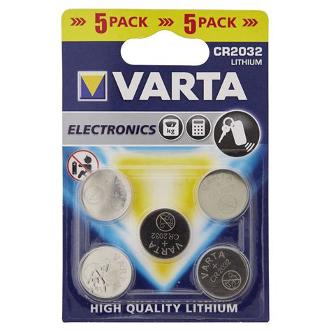 Varta Varta Knopfzelle CR2032 Lithium 5 Stück