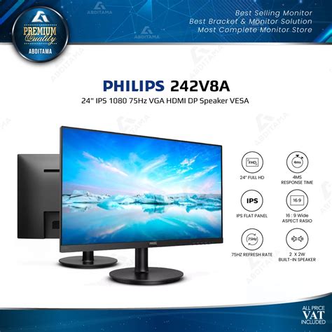 Jual Monitor Led Philips V A Ips Hz Vga Hdmi Dp Speaker