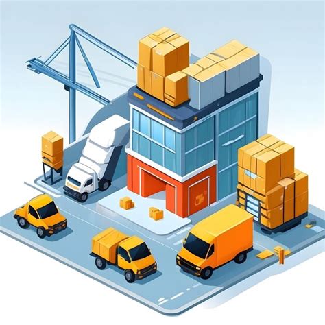 Premium Ai Image Logistic Warehouse Icons Storage Facility Symbols