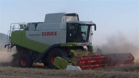 TREBBIATURA FRUMENTO 2014 Claas Lexion 570C Cressoni 6 5m YouTube