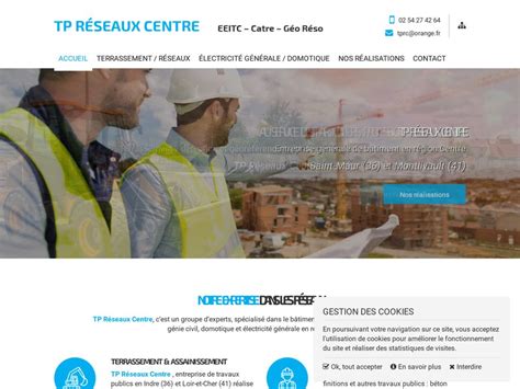 TP Réseaux Centre Travaux publics en région Centre