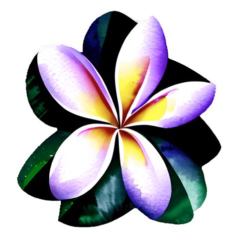 Plumeria Watercolor Graphic Creative Fabrica