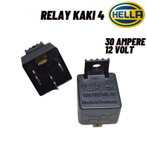 Jual Hella Relay V A Pin Relay Motor Dan Mobil Kaki Rilei