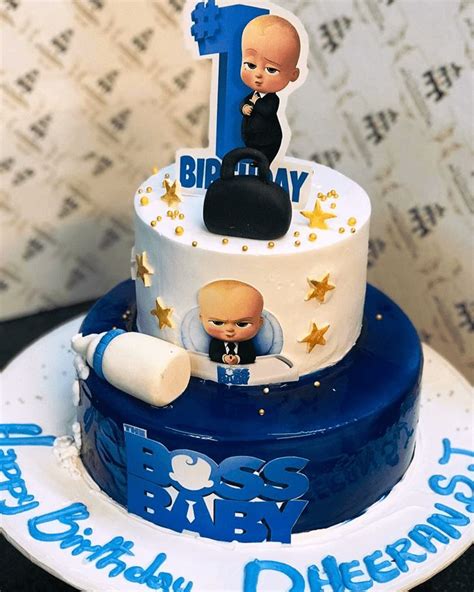 The Boss Baby Theme Cake Ideas Images Birthday Cake Pictures Baby