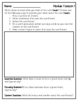 Wit And Wisdom Grade 4 Module 1 Notes Lessons 1 6 By Take Charge Teaching