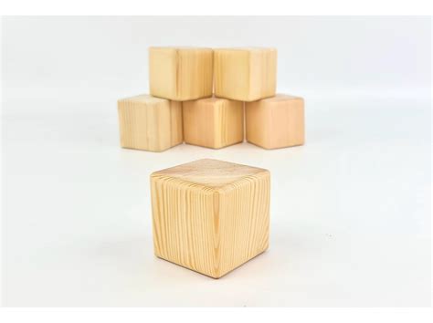 Cubos De Madera Natural 7x7 Cm Ref W295 Mabaonline