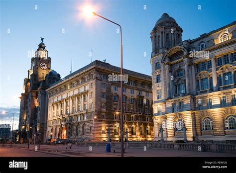 The Three Graces Pier Head Liverpool The Port Of Liverpool Cunard And