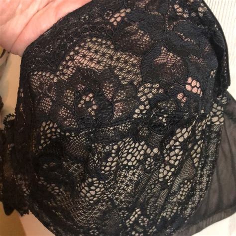 Felina Intimates Sleepwear Vintage Felina Size C Super Sexy Underwire Black Nude Pinup