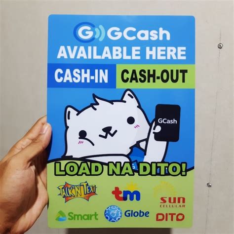 Load All Networks Plus Gcash Signage Pvc Type Or Plastic Laminated