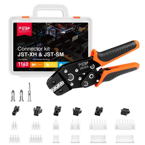 Buy Crimping Tool JST Connectors Kit, JST Ratcheting Crimper Plier Set, PEBA Crimping Tools for ...