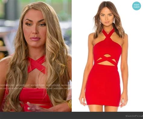 Wornontv Alis Red Confessional Dress On Selling The Oc Clothes And