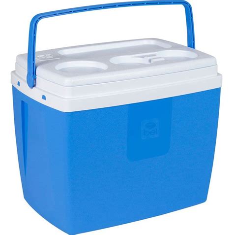 Caixa T Rmica Cooler Litros Latas Para Camping Praia Cor Azul R