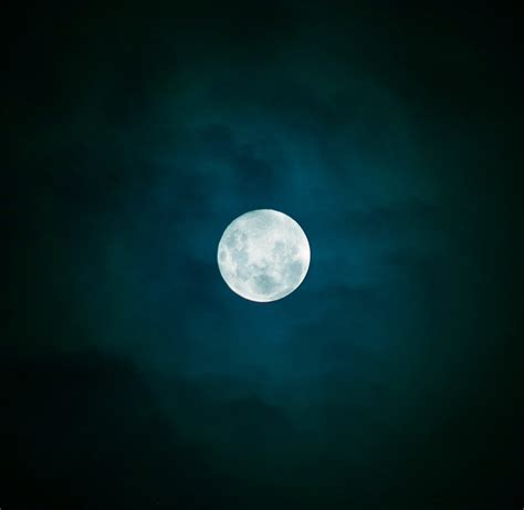 Moon Moonlit Night Sky Nature Moonlight Free Image From