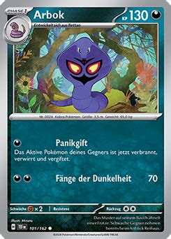 Arbok Gewalten Der Zeit Sammelkarten Datenbank