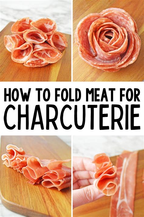 How To Fold Meat For A Charcuterie Board Recipe Charcuterie