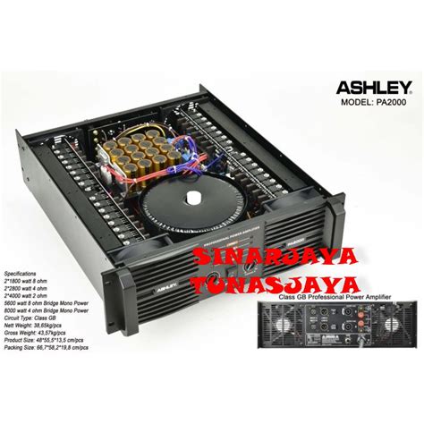 Jual Power Ampli Ashley Pa Original Class Gb Amplifier Pa