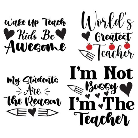 Teacher T Shirt Design Bundle 23864926 Vector Art At Vecteezy