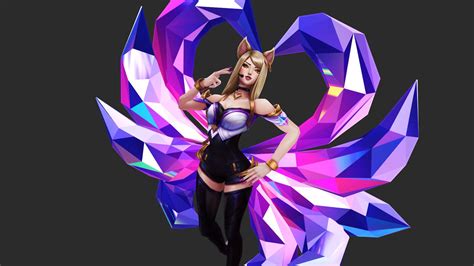 Mmdxlol Asu Rework Kda Ahri Model Dl By Sfinaa On Deviantart