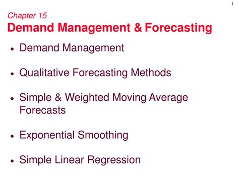 Ppt Chapter 15 Demand Management And Forecasting Powerpoint Presentation Id501592