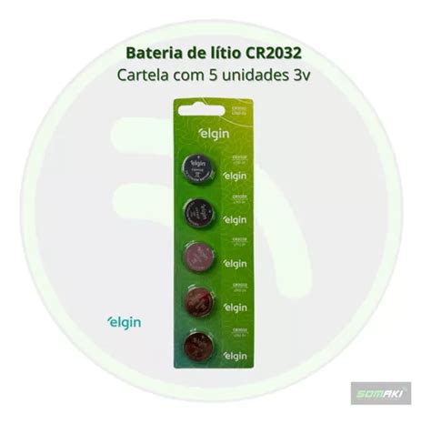 Cartela C Baterias De L Tio Cr Elgin V Original Mercadolivre