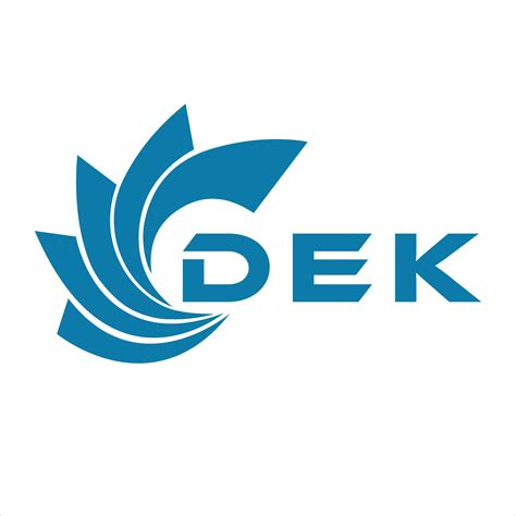 dek letter design dek letter technology logo design  white