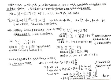 李永乐线性代数手写笔记 向量 线性代数向量知识点总结手写 Csdn博客