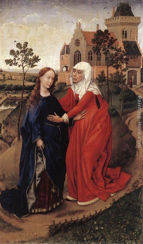 Rogier van der Weyden Visitation painting anysize 50% off - Visitation ...