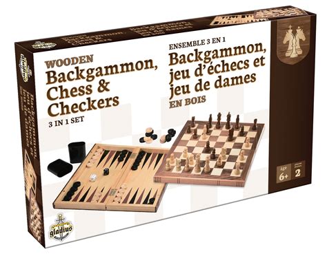 Backgammon Jeu D Checs Et De Dames En Bois Lillojeux