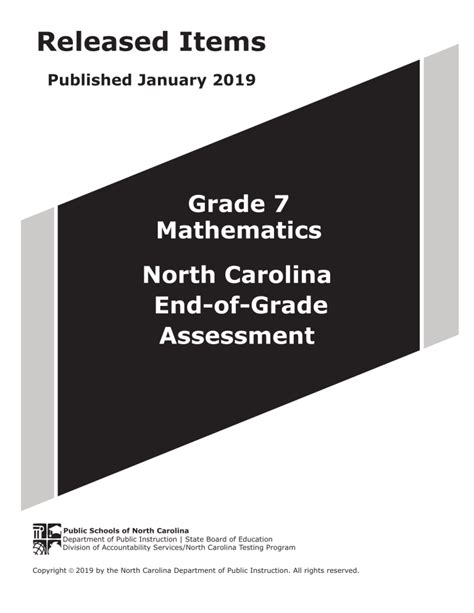 Grade Eog Mathematics Released Form