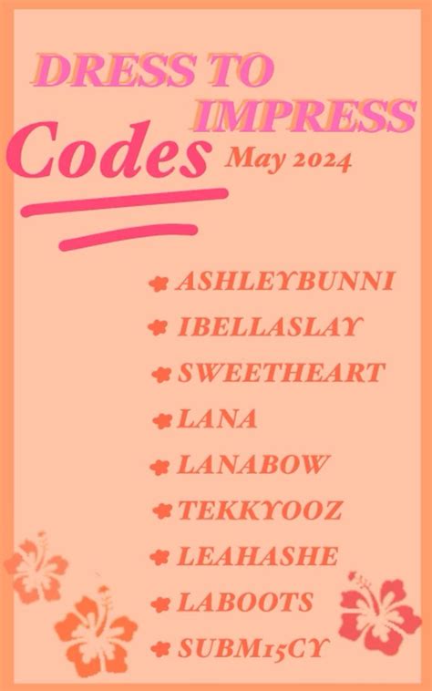 Dress To Impress May 2024 Codes 🎀🌸 In 2024 Dress To Impress Roblox