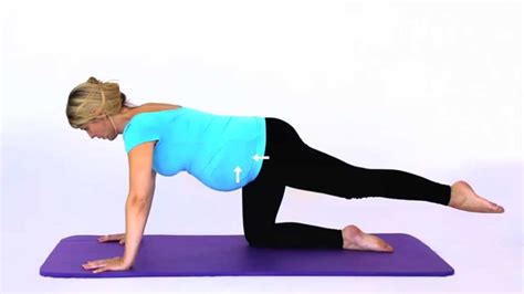 Pregnancy Exercises One Leg Kick In Four Point Kneeling YouTube