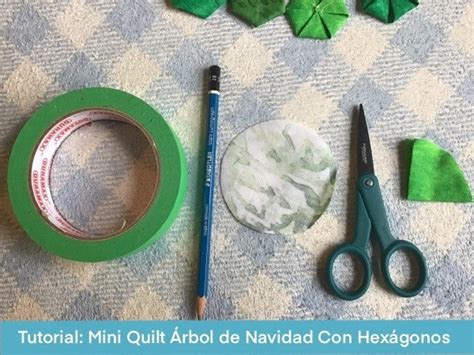 Mini Quilt Arbol De Navidad Con Hex Gonos Ale Cose Y Cose