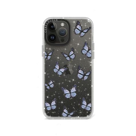 Iphone 13 Pro Max Butterfly Kiss Glitter Phone Case Corecolour