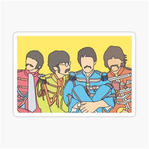 The Beatles Stickers Redbubble