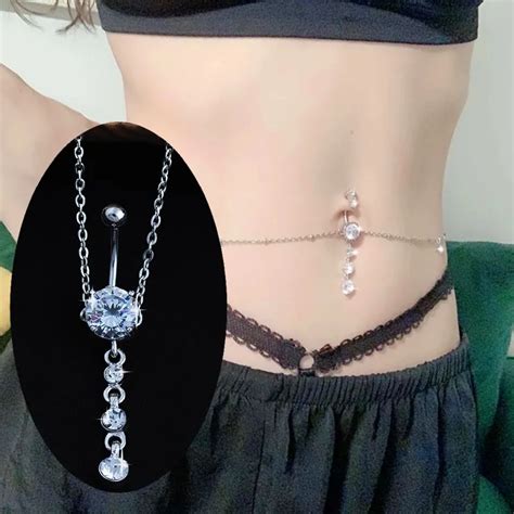 Cadena De Cintura Con Colgante De Circ N Para Mujer Anillo Para El