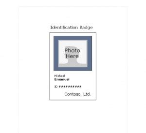 Photo ID Badge Template | Photo ID Badges » Template Haven