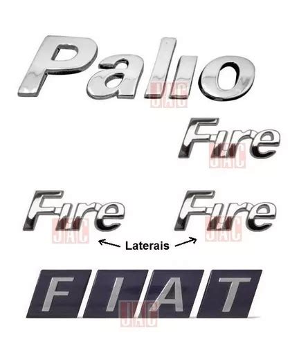 Emblemas Palio Fire Laterais Fire Fiat 2001 À 2004 Parcelamento