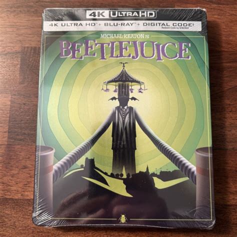 Beetlejuice 4K Ultra HD Blu-ray Steelbook Best Buy Exclusive Brand New ...