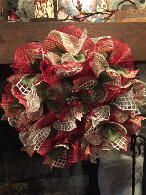 Decoburlap Mesh Christmas Wreath Christmas Wreaths Diy Christmas Mesh Wreaths Christmas Wreaths