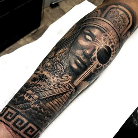 Mayan Tattoo Sleeve