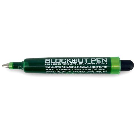 Emulsion Blockout Pen Green Plastisol Inks Rubenstein Rb Digital Inc