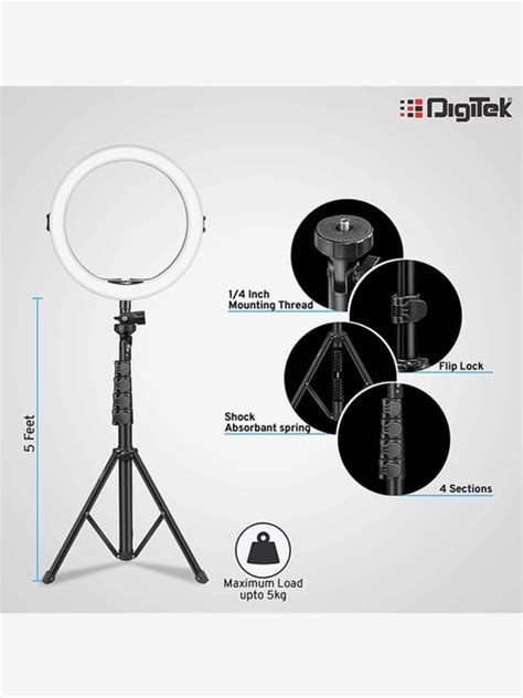 Buy Digitek Drl C Inch Professional Led Ring Light With Tripod