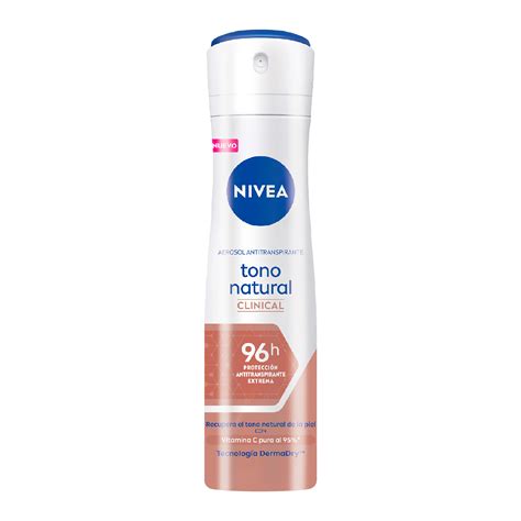 Desodorante NIVEA SPRAY CLINICAL Tono Natural 150mL Drogas Exito