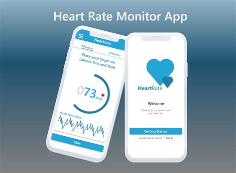 Heart Rate Monitor App UI on Behance