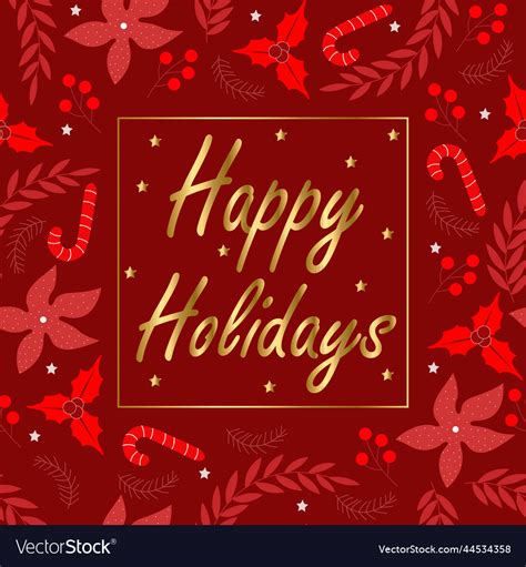 Happy holidays greetings Royalty Free Vector Image