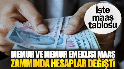 Memur Ve Memur Emeklisi Maaş Zammında Hesaplar Değişti İşte Maaş Tablosu