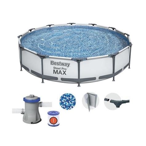 Bestway 56416 Steel Pro Max BAHAMA XL Superior Grey 366 x 76 cm ...